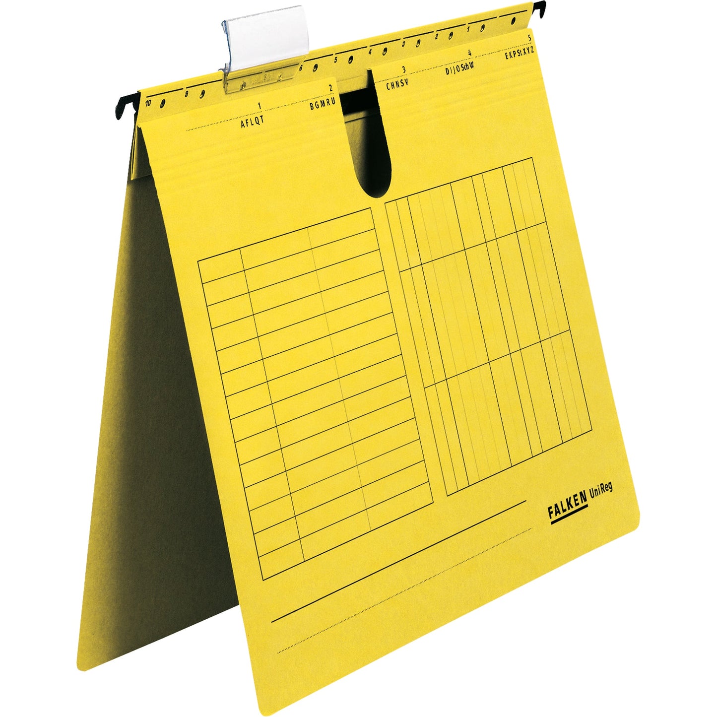 Falken Hängehefter UniReg DIN A4 230g/m² Manilakarton, recycelt gelb 5 St./Pack.