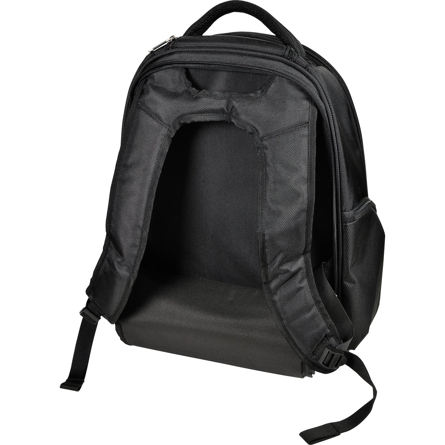 Exacompta Notebookrucksack Exactive Exabusiness® Reißverschluss Hauptfach, Laptopfach, Kreuzspanngurt, TSA-Zahlenschloss Polyester schwarz/orange