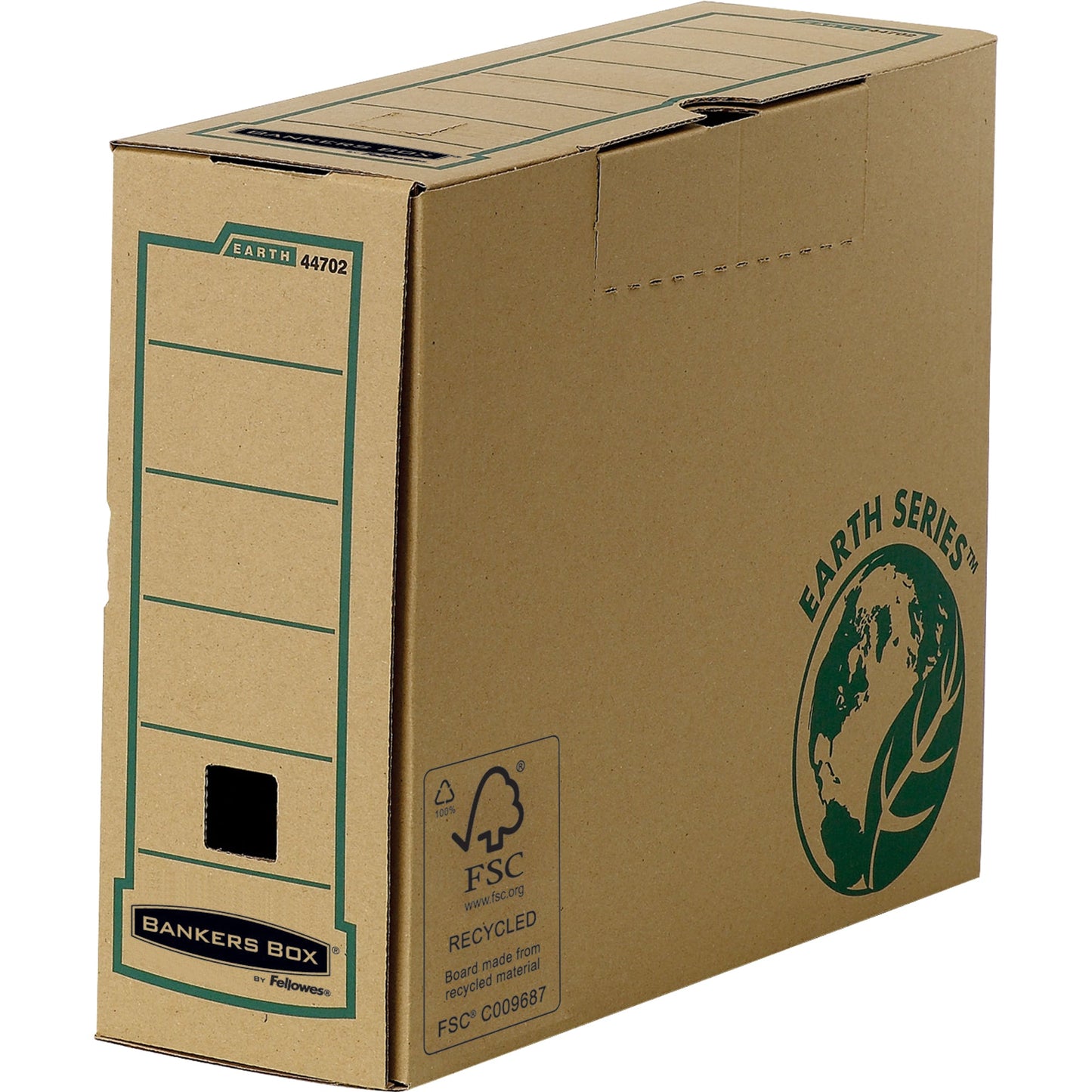 Bankers Box® Archivschachtel Earth Series 10,3 x 25,4 x 31,9 cm (B x H x T) DIN A4 mit Archivdruck Karton, 100 % recycelt braun