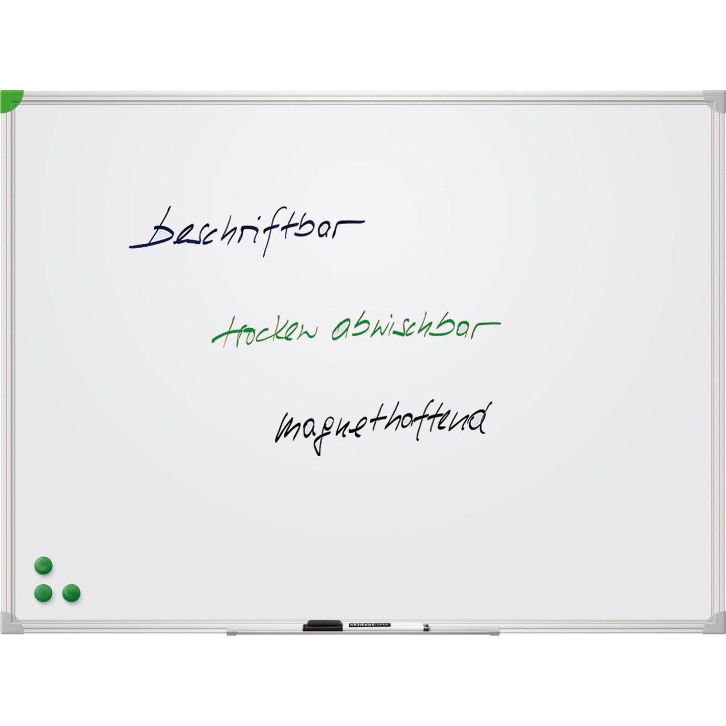 FRANKEN Whiteboard U-Act! Line® Maße der Oberfläche: 90 x 60 cm (B x H) Tafel magnethaftend nicht beidseitig beschreibbar Stahl emailliert weiß