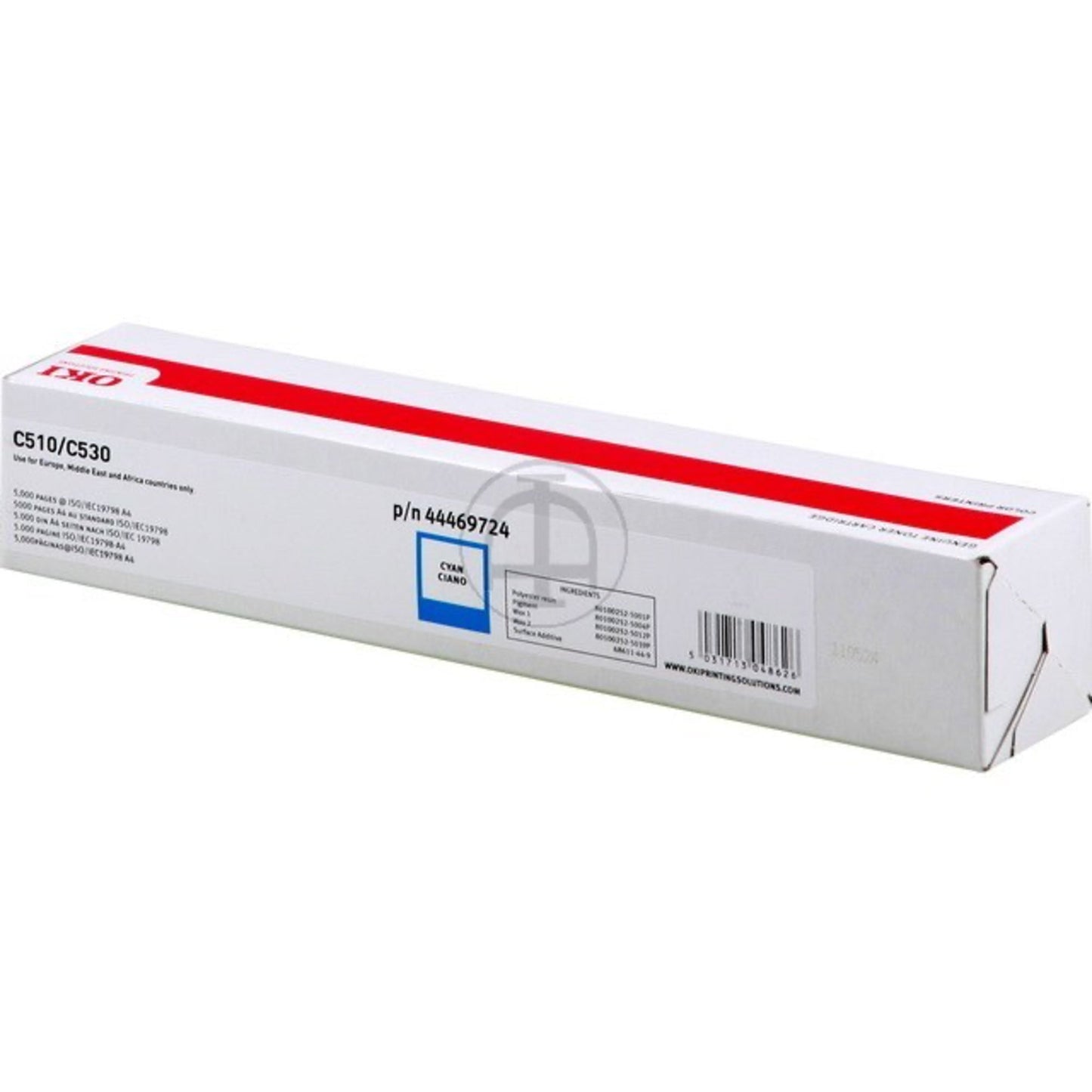 OKI Toner Originalzubehör 44469724 ca. 5.000 Seiten cyan