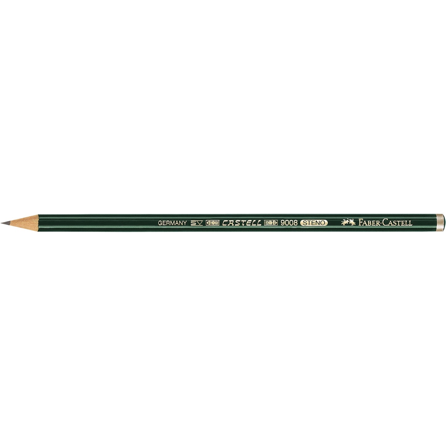Faber-Castell Stenobleistift CASTELL® 9008 HB Schaft lackiert dunkelgrün
