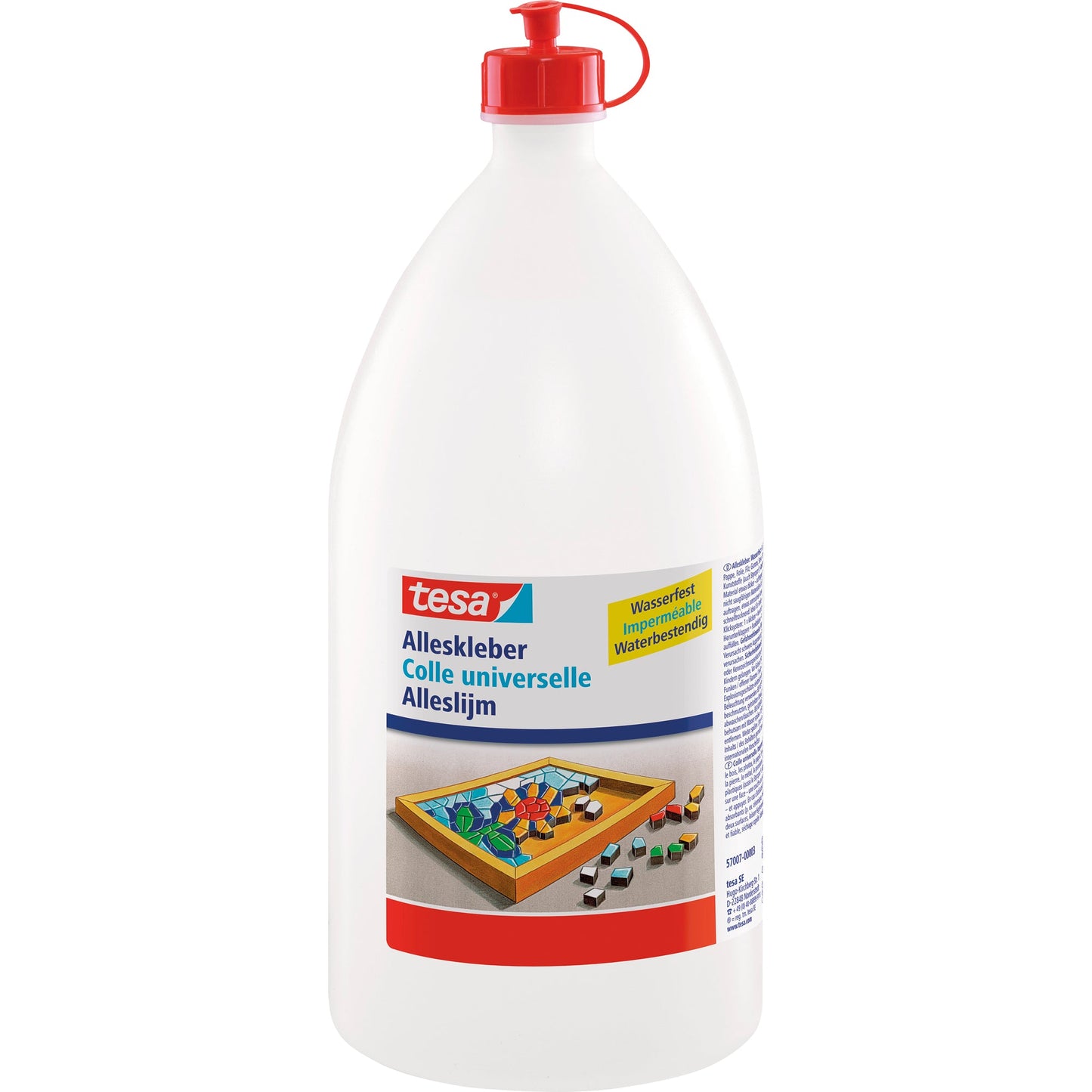 tesa® Nachfüllflasche Alleskleber mittel mit Lösungsmittel Flasche