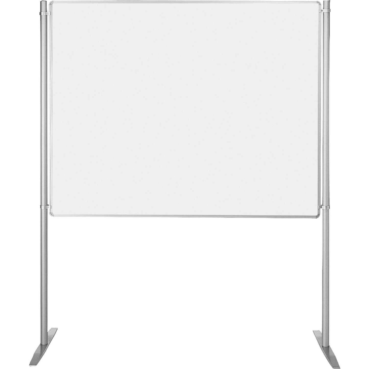 Ultradex Whiteboard FAIR Maße der Oberfläche: 150 x 120 cm (B x H) Tafel magnethaftend beidseitig beschreibbar inkl. 2 Standrohre, 2 Füße, 4 Tafelklemmen, Innensechskantschlüssel Stahl lackiert weiß