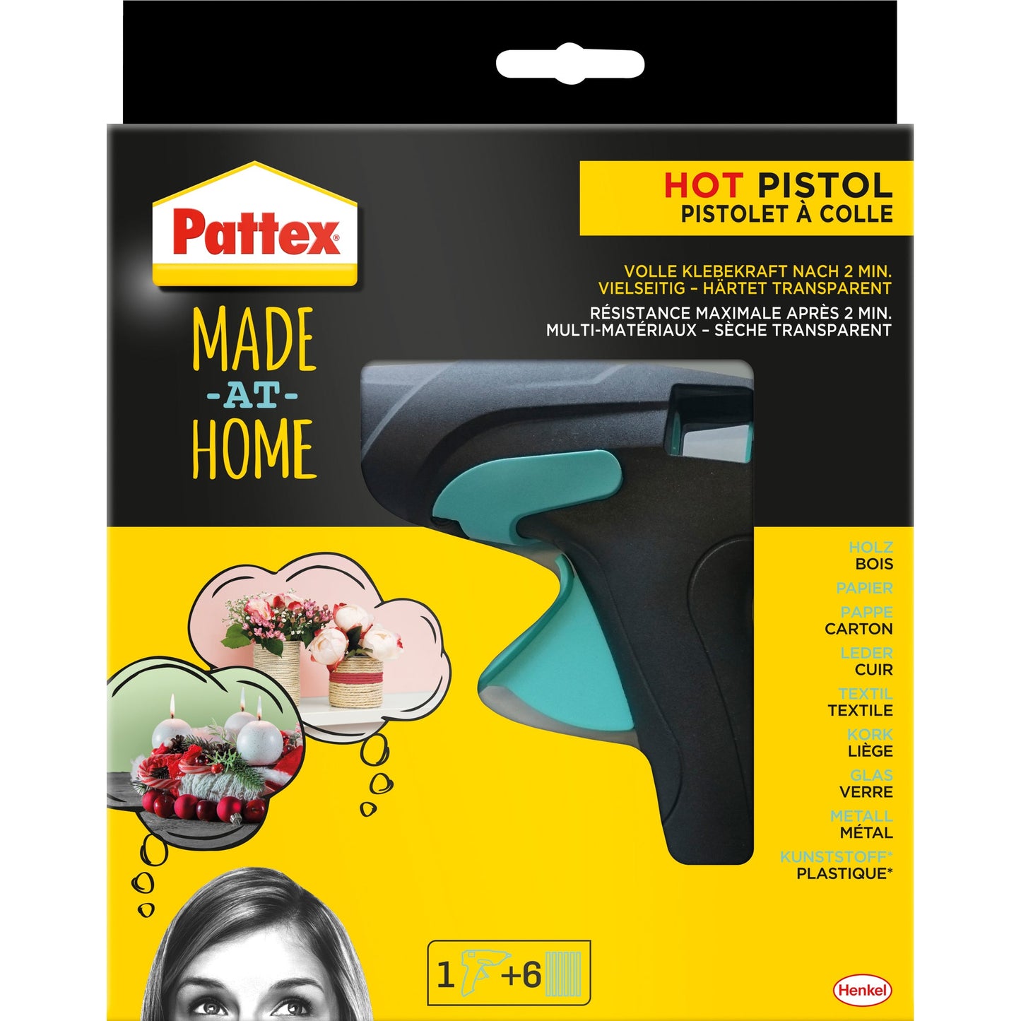 Pattex Heißklebepistole HOT PISTOL 2min 130°C