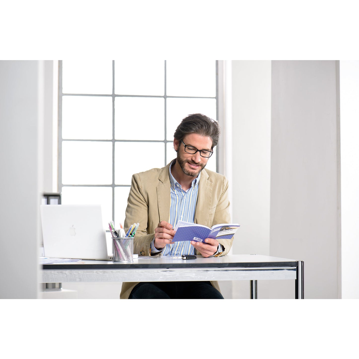 Avery Zweckform Fahrtenbuch 1222 DIN A5 PKW blau 32 Bl.