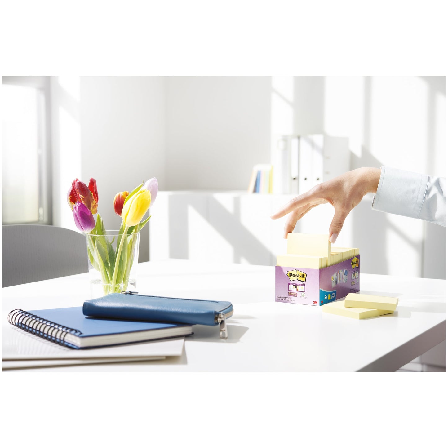 Post-it® Haftnotiz Notes Promotion 76 x 76 mm (B x H) gelb 90 Bl./Block 16 Block/Pack.