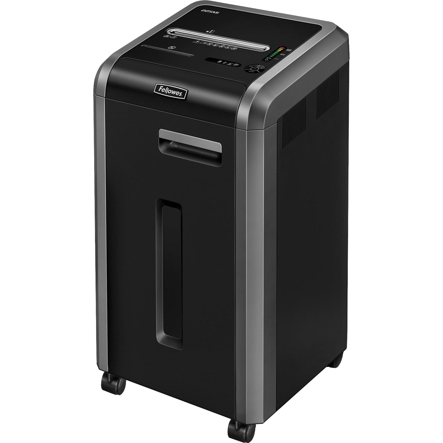 Fellowes® Aktenvernichter Powershred 225Mi P-5 Papier, Heftklammern, Büroklammern, Kreditkarten, CDs/DVDs Partikelschnitt 16 Bl. silber/schwarz