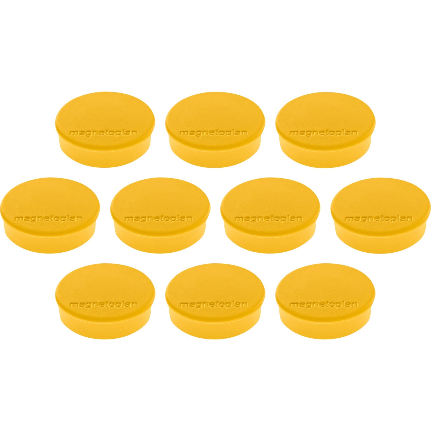 magnetoplan® Magnet Discofix Hobby 24 x 8 mm (Ø x H) 24mm 0,3kg Ferrit gelb 10 St./Pack.