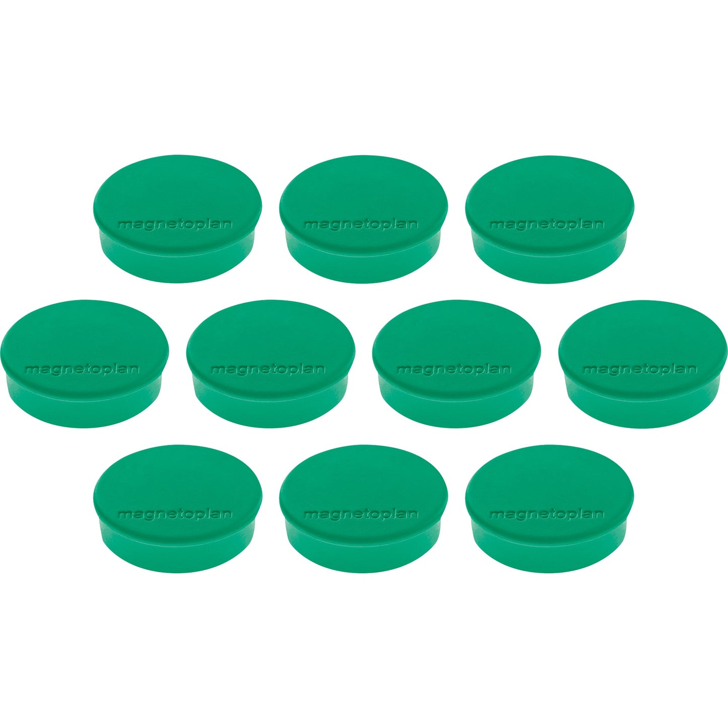magnetoplan® Magnet Discofix Hobby 24 x 8 mm (Ø x H) 24mm 0,3kg Ferrit grün 10 St./Pack.