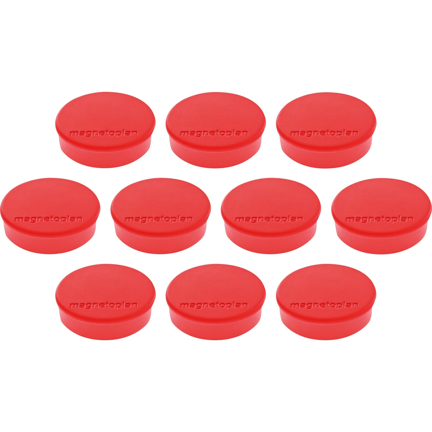 magnetoplan® Magnet Discofix Hobby 24 x 8 mm (Ø x H) 24mm 0,3kg Ferrit rot 10 St./Pack.
