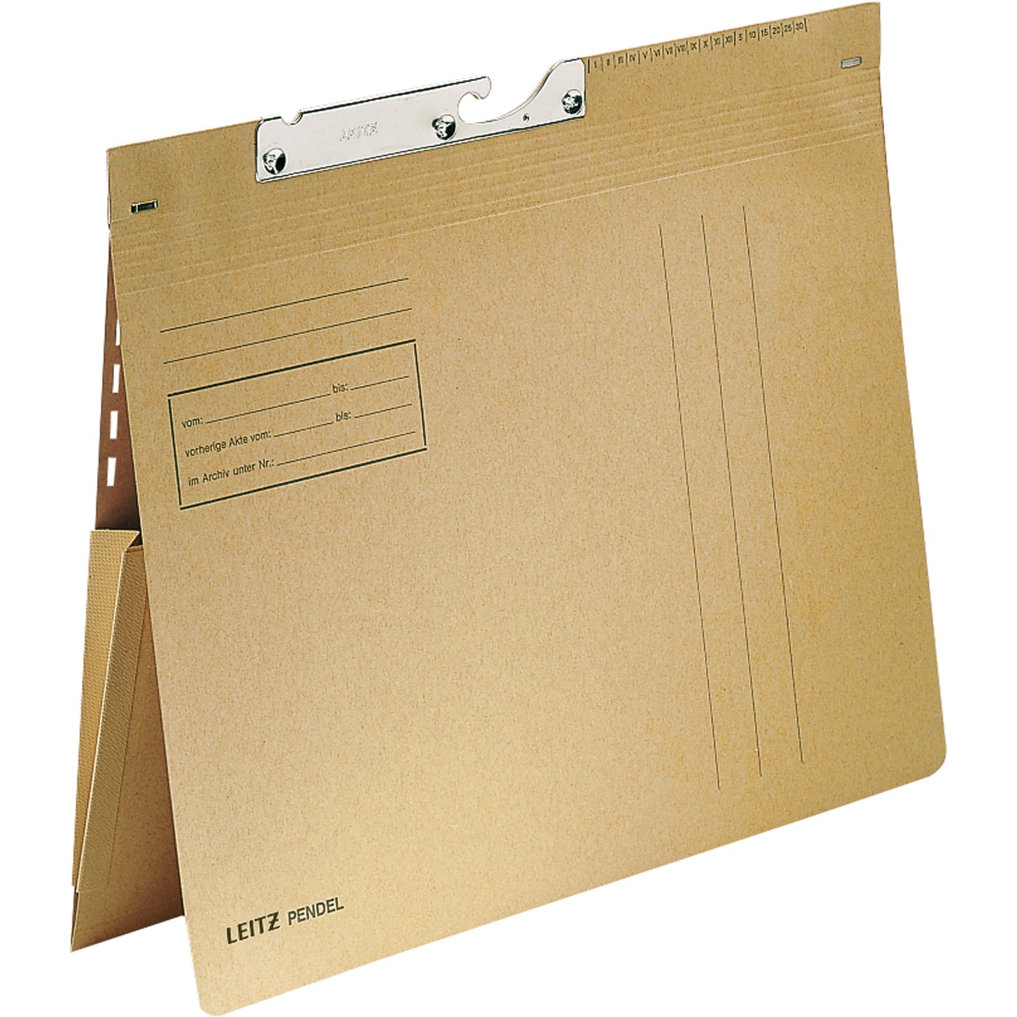 Leitz Pendelhefter DIN A4 250g/m² kaufmännische Heftung ohne Organisationsaufdruck Natronkarton, recycelt naturbraun