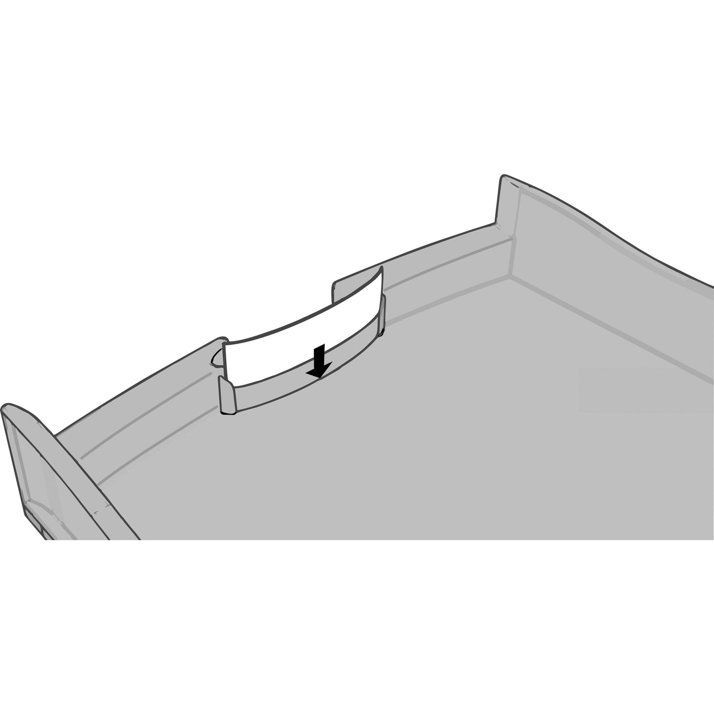 HAN Schubladenbox IMPULS 4 Schubladen DIN A4, DIN C4 Polystyrol Gehäusefarbe: lichtgrau Farbe der Schublade: blau transluzent