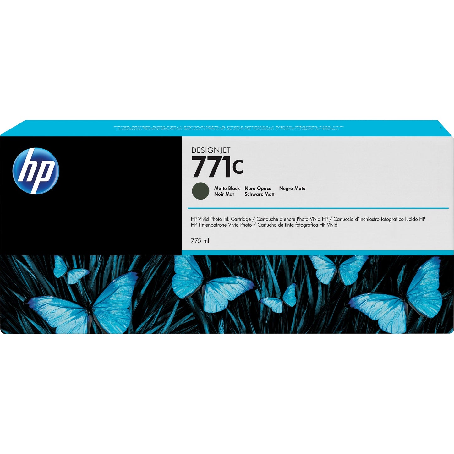 HP Tintenpatrone Originalzubehör 771C schwarz matt 775ml