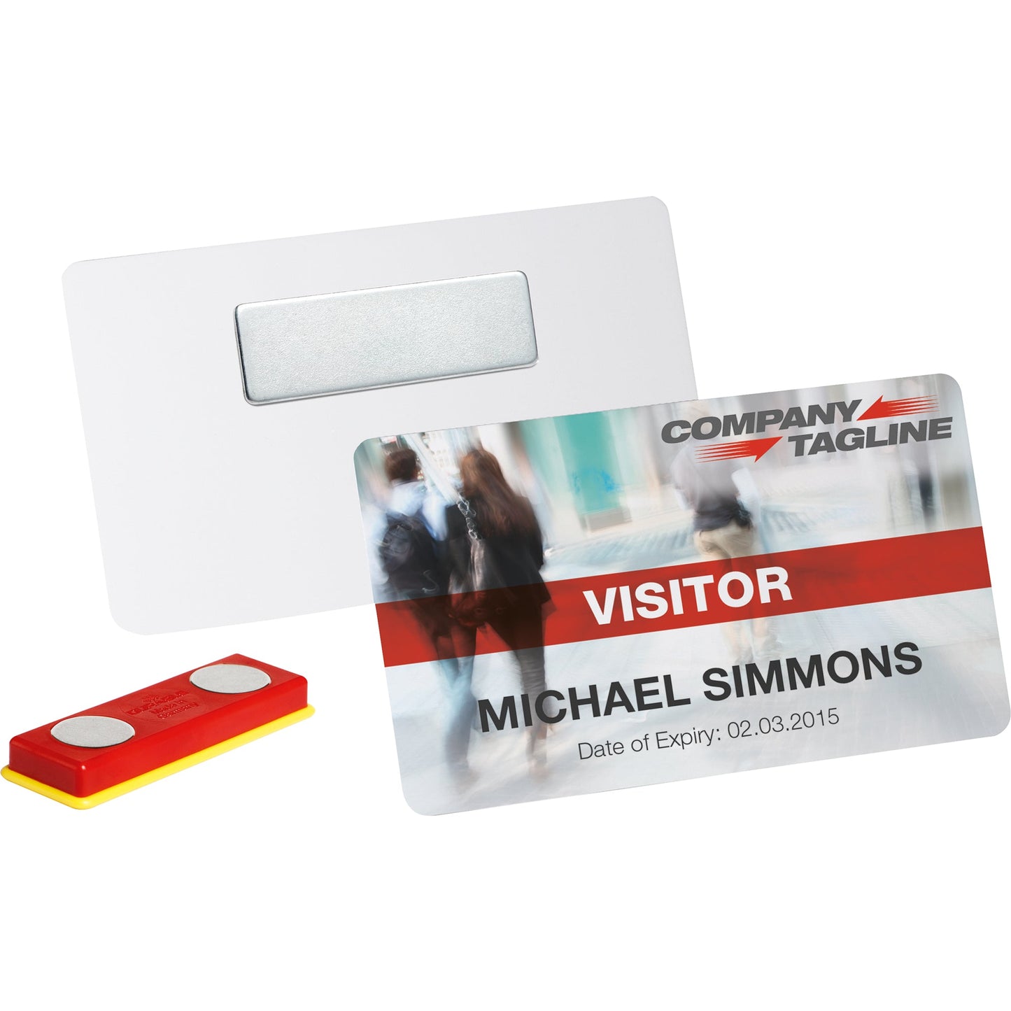 DURABLE Magnet Namensschild DURACARD Namensschild DURACARD LIGHT CARDS 8914, Namensschild DURACARD STANDARD CARDS 8915 farbig sortiert 10 St./Pack.