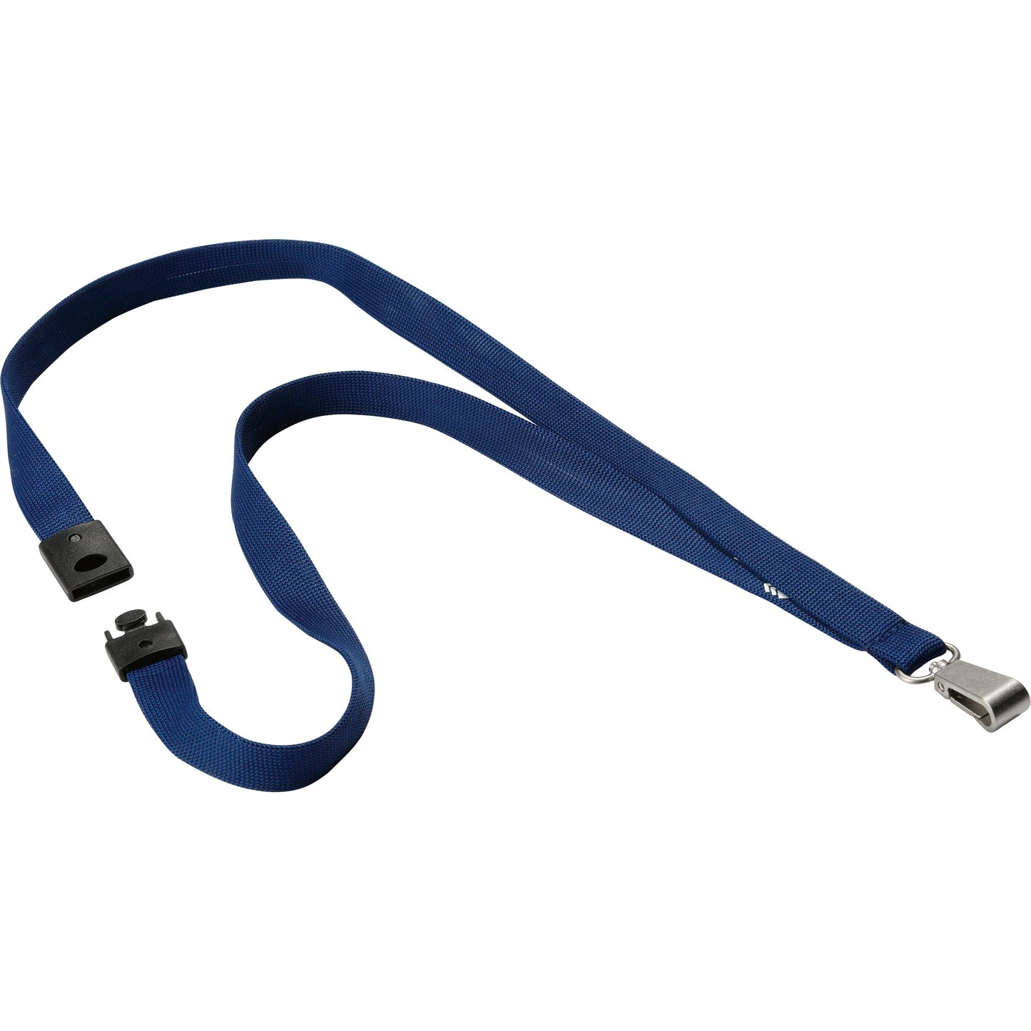 DURABLE Textilband SOFT COLOUR DURABLE Ausweishalter 1,5 x 44 cm (B x L) Sicherheitsverschluss Karabinerhaken nachtblau 10 St./Pack.