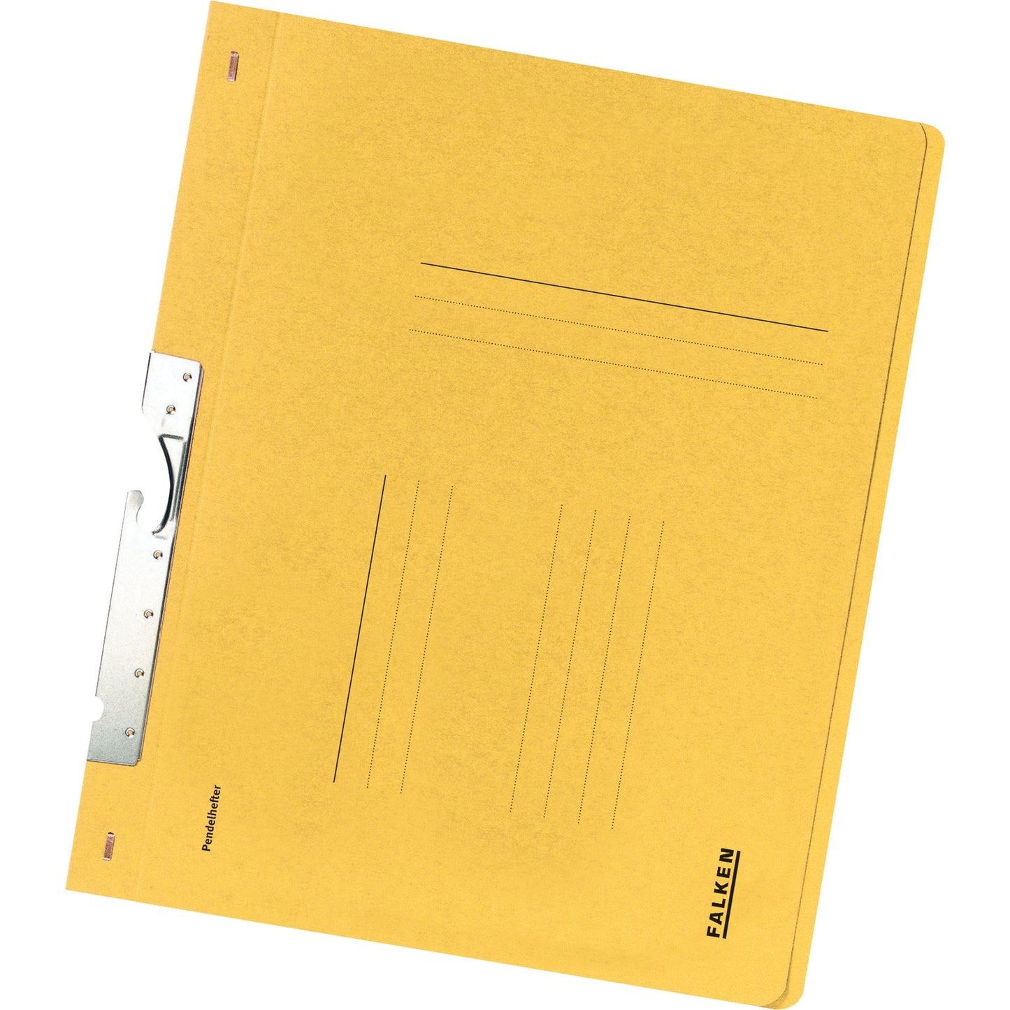 Falken Pendelhefter DIN A4 250g/m² Amtsheftung mit Organisationsaufdruck Manilakarton, recycelt gelb