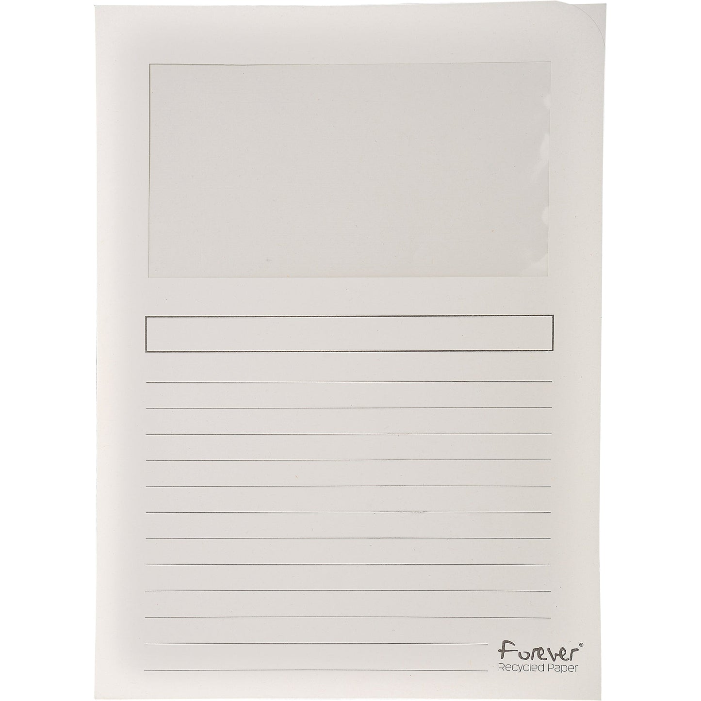 Exacompta Sichtmappe Forever® DIN A4 130g/m² Recyclingkarton weiß 100 St./Pack.