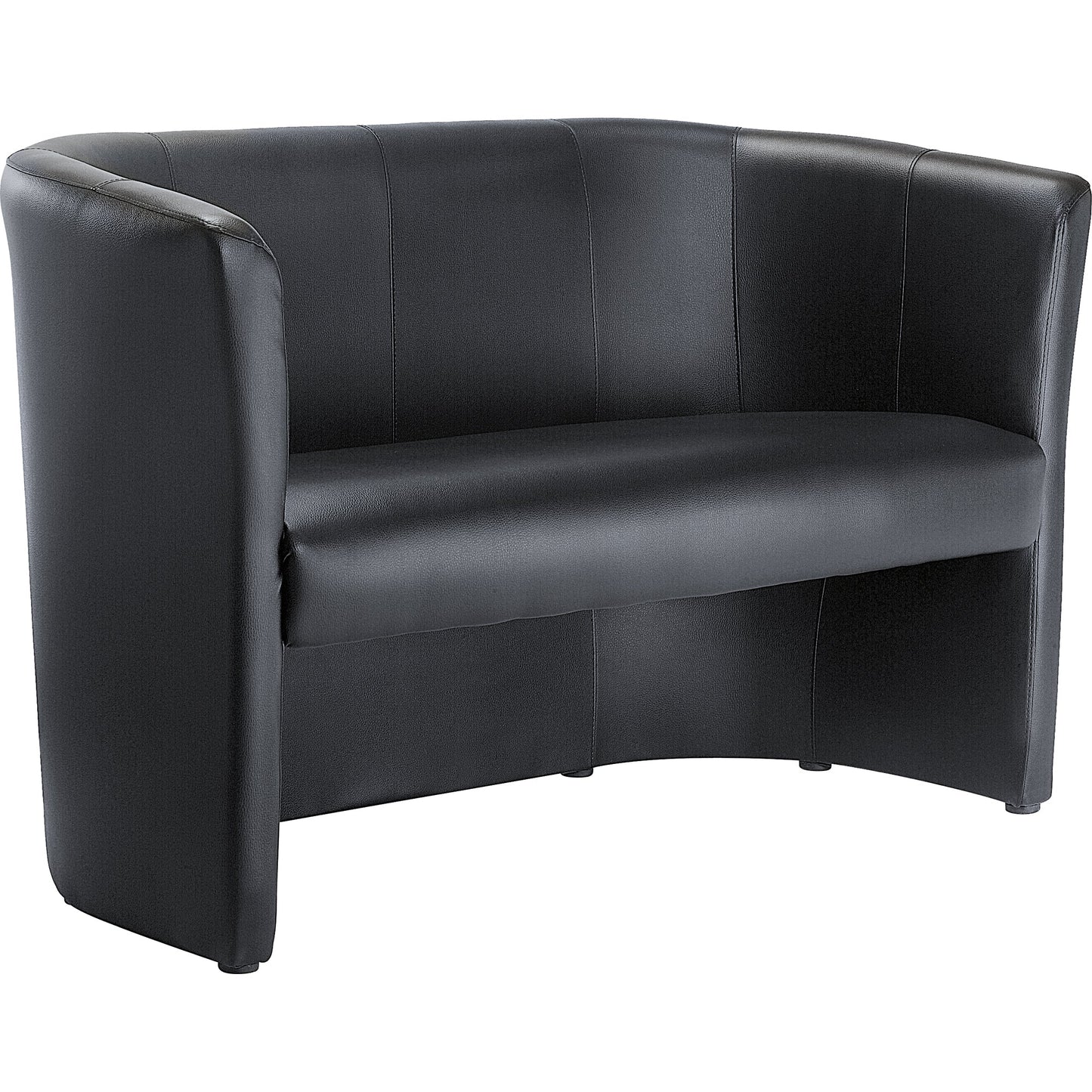 Sofa 127,5 x 76,5 x 61,5 cm (B x H x T) Kunstleder schwarz