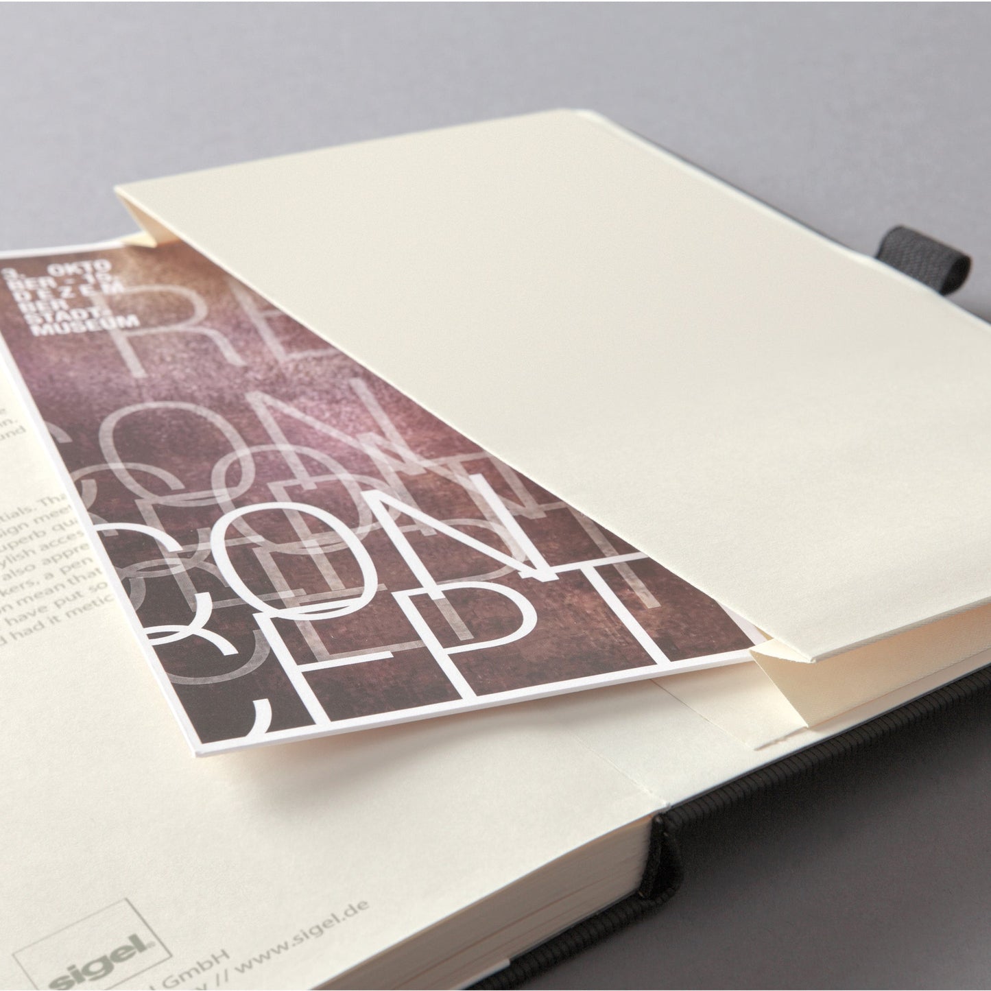 SIGEL Notizbuch Conceptum ca. DIN A5 kariert blau 97 Bl.