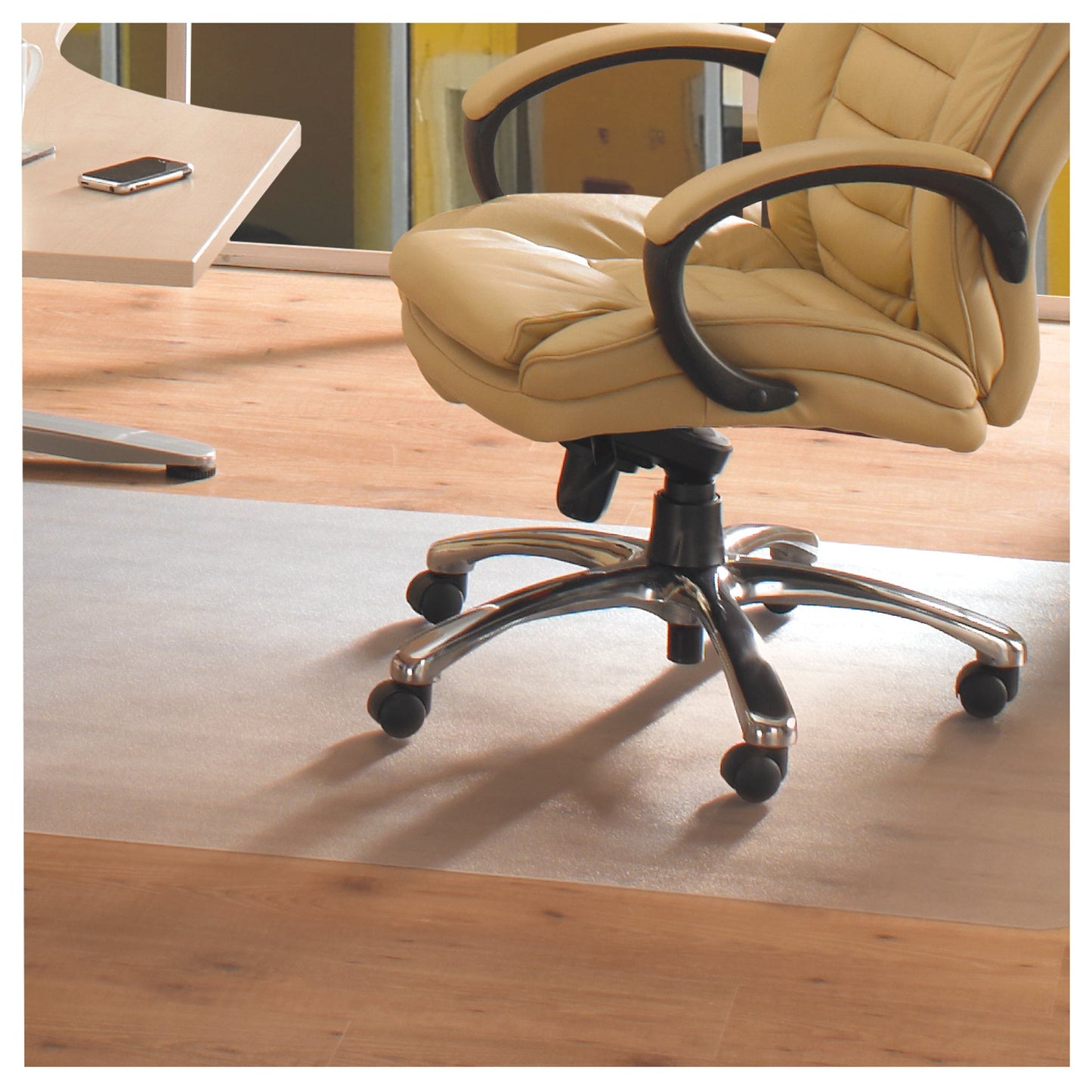 Cleartex Bodenschutzmatte anti-mikrobielle advantagemat® 120 x 90 cm (B x T) Vinyl transparent matt