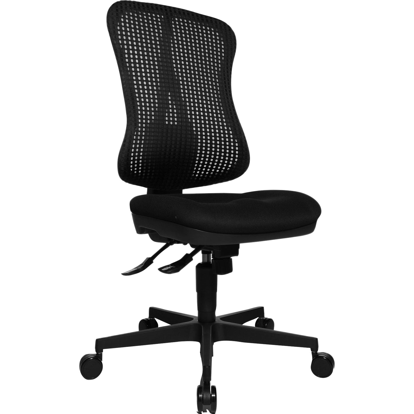 TOPSTAR Bürodrehstuhl Head Point SY 39-51cm Punktsynchronmechanik Rolle hart gebremst (für Teppichboden) optionales Zubehör: Armlehnen 7127: P4, 7038: B2 Polyamid