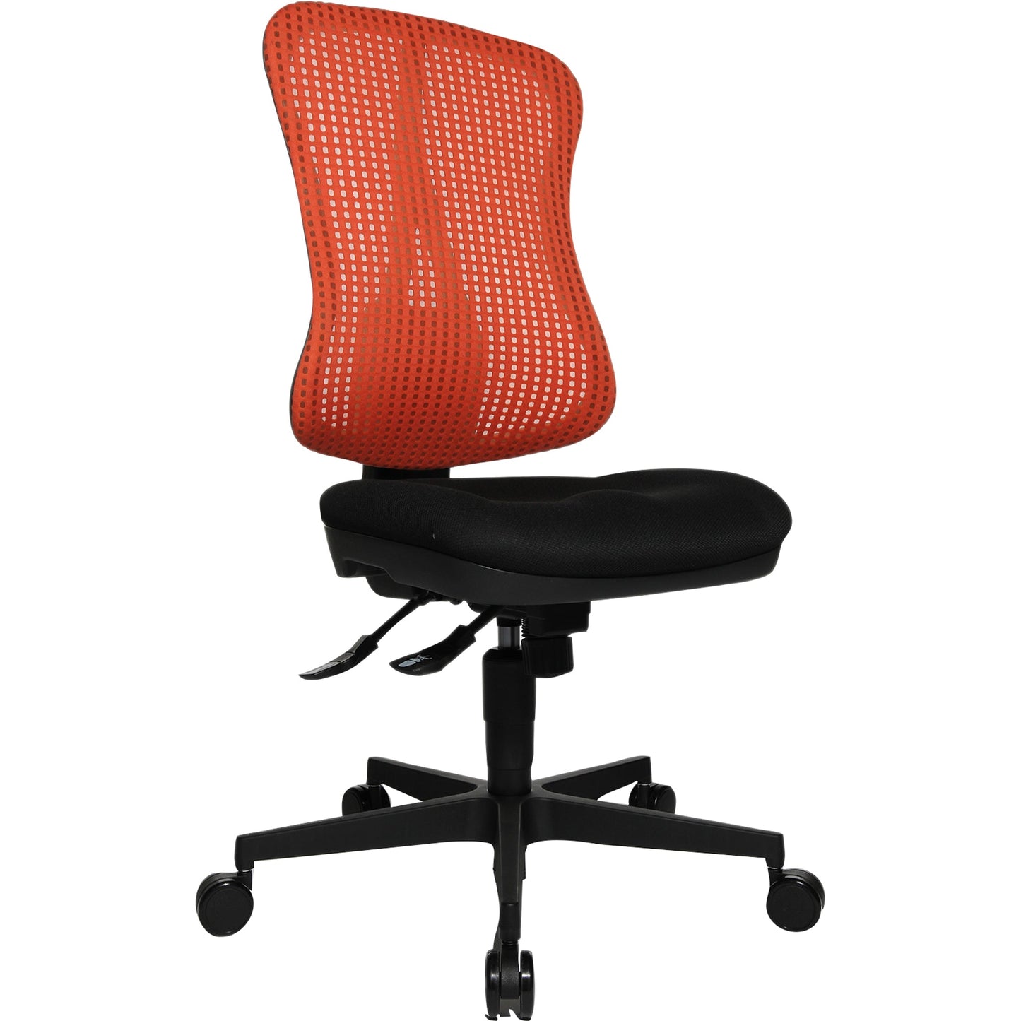 TOPSTAR Bürodrehstuhl Head Point SY 39-51cm Punktsynchronmechanik Rolle hart gebremst (für Teppichboden) optionales Zubehör: Armlehnen 7127: P4, 7038: B2 Polyamid