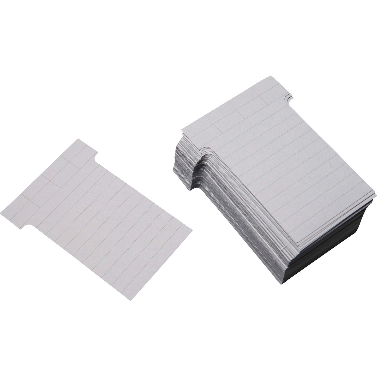 Ultradex T-Karte 60 x 85 mm (B x H) 170g/m² liniert Karton hellgrau 100 St./Pack.
