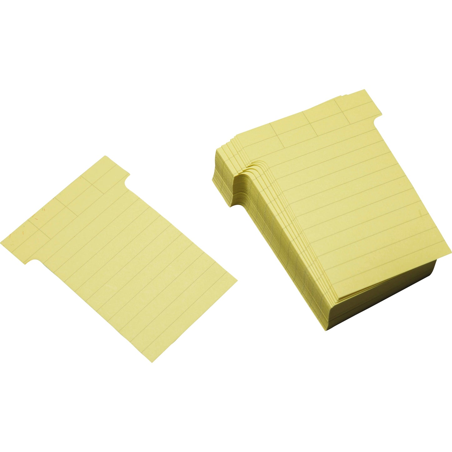 Ultradex T-Karte 60 x 85 mm (B x H) 170g/m² liniert Karton hellgelb 100 St./Pack.