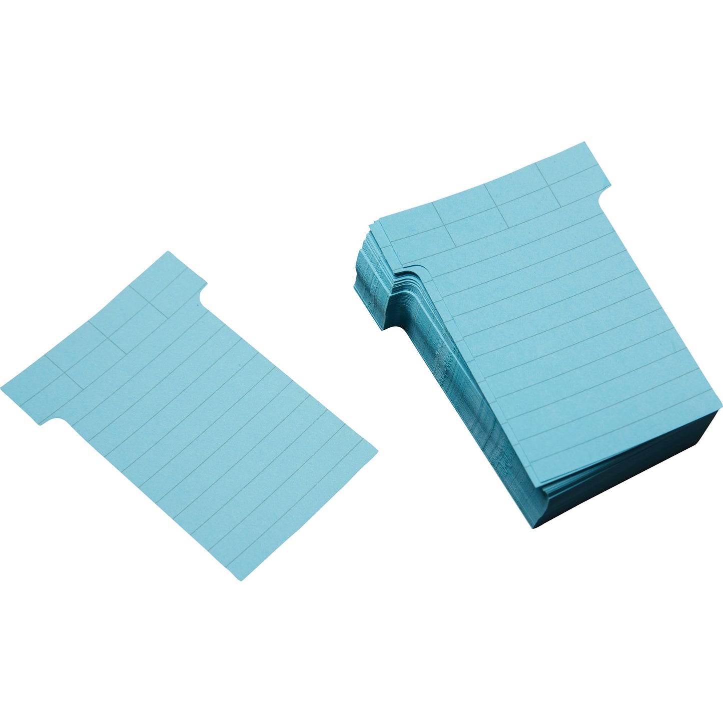 Ultradex T-Karte 60 x 85 mm (B x H) 170g/m² liniert Karton karibikblau 100 St./Pack.