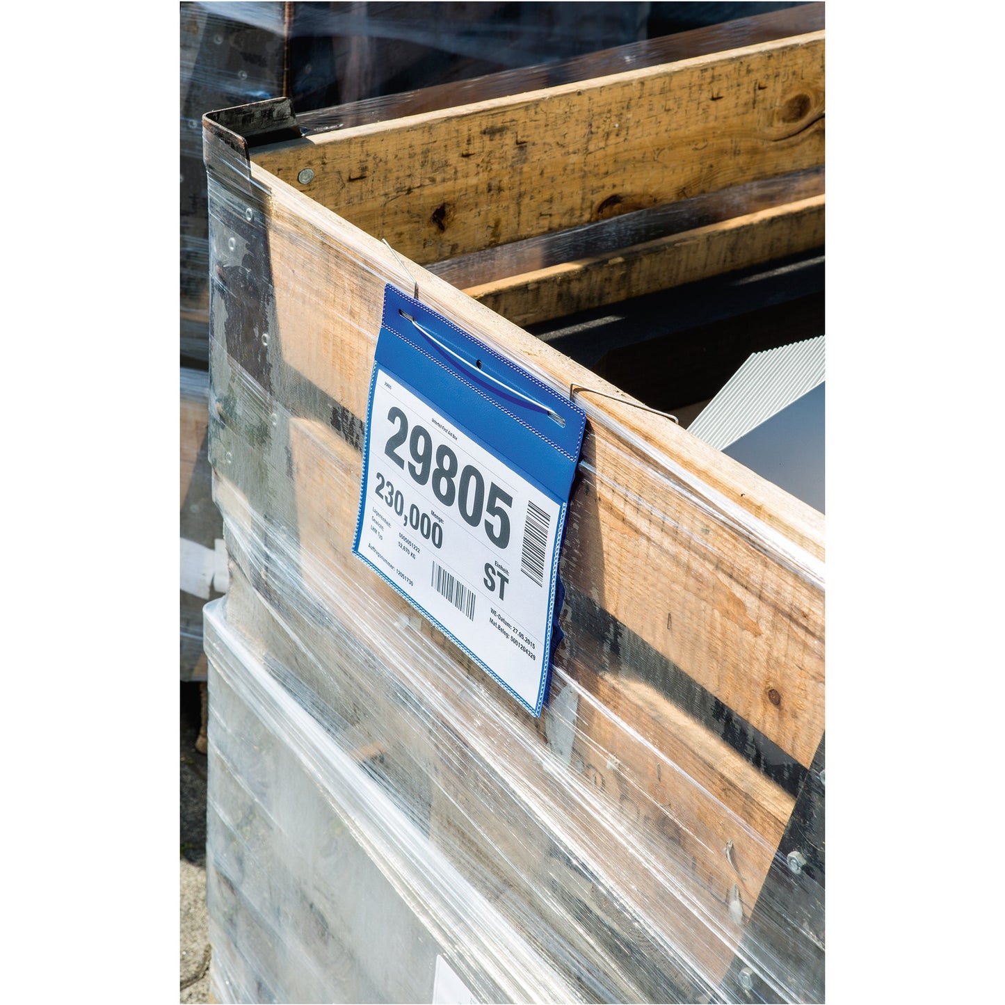 DURABLE Sichttasche DIN A5 quer Kunststoff dunkelblau 50 St./Pack.