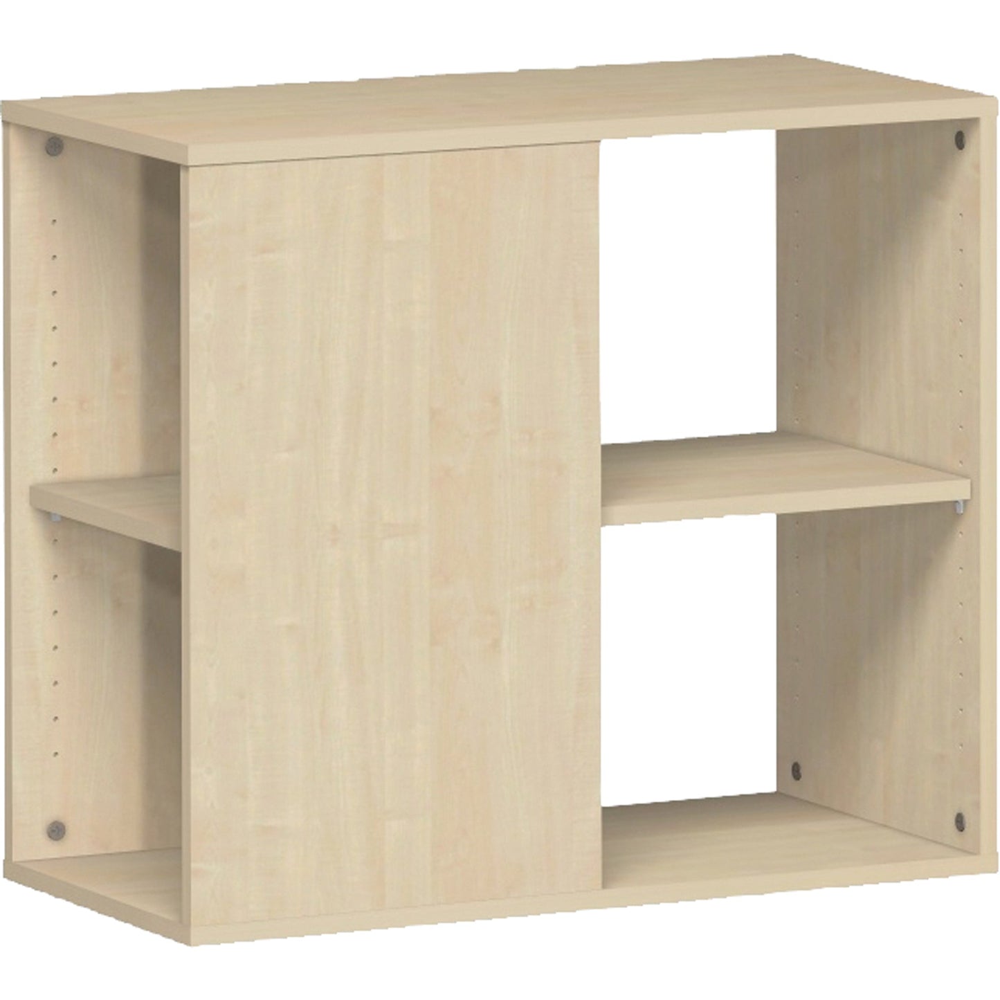Geramöbel Anbauregal Flex 800 x 720 x 400 mm (B x H x T) 1 Fachboden inkl. Justierfüße Dreischicht-Feinspan, melaminharzbeschichtet, ahorn