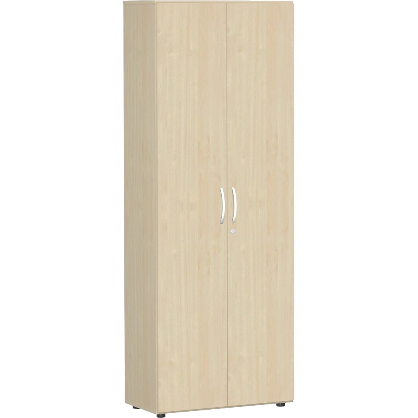 Geramöbel Flügeltürenschrank Flex 800 x 2.160 x 420 mm (B x H x T) 5 Fachböden Dreischicht-Feinspan Farbe: ahorn