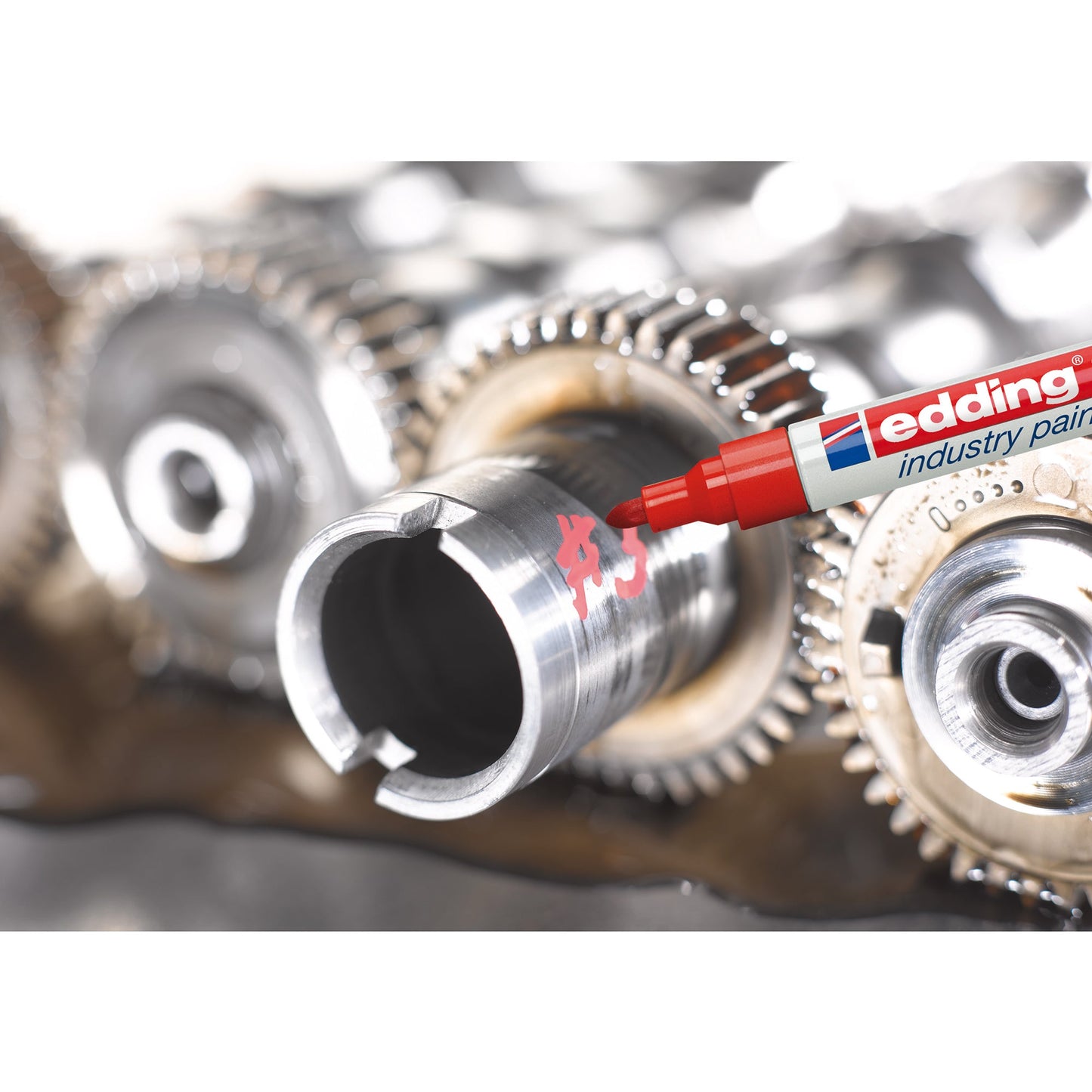 edding Lackmarker Industrie 8750 2-4mm rot