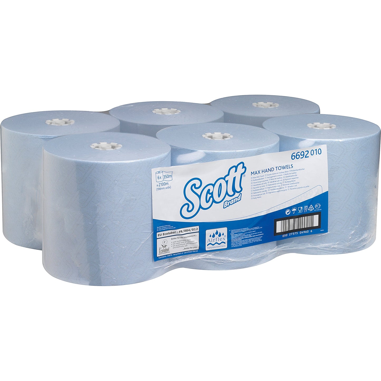Scott® Handtuchrolle EssentialT 19,8 cm x 350 m (B x L) AirflexT blau 6 Rl./Pack.