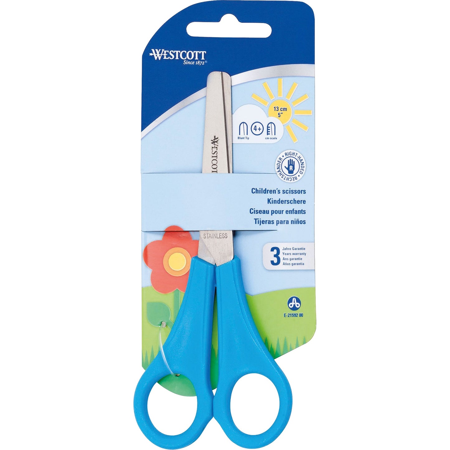 Westcott Bastelschere Kids 130mm Stahl hellblau