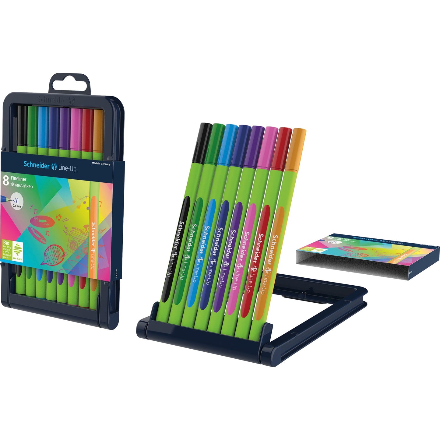 Schneider Fineliner Line-Up 0,4mm farbig sortiert 8 St./Pack.