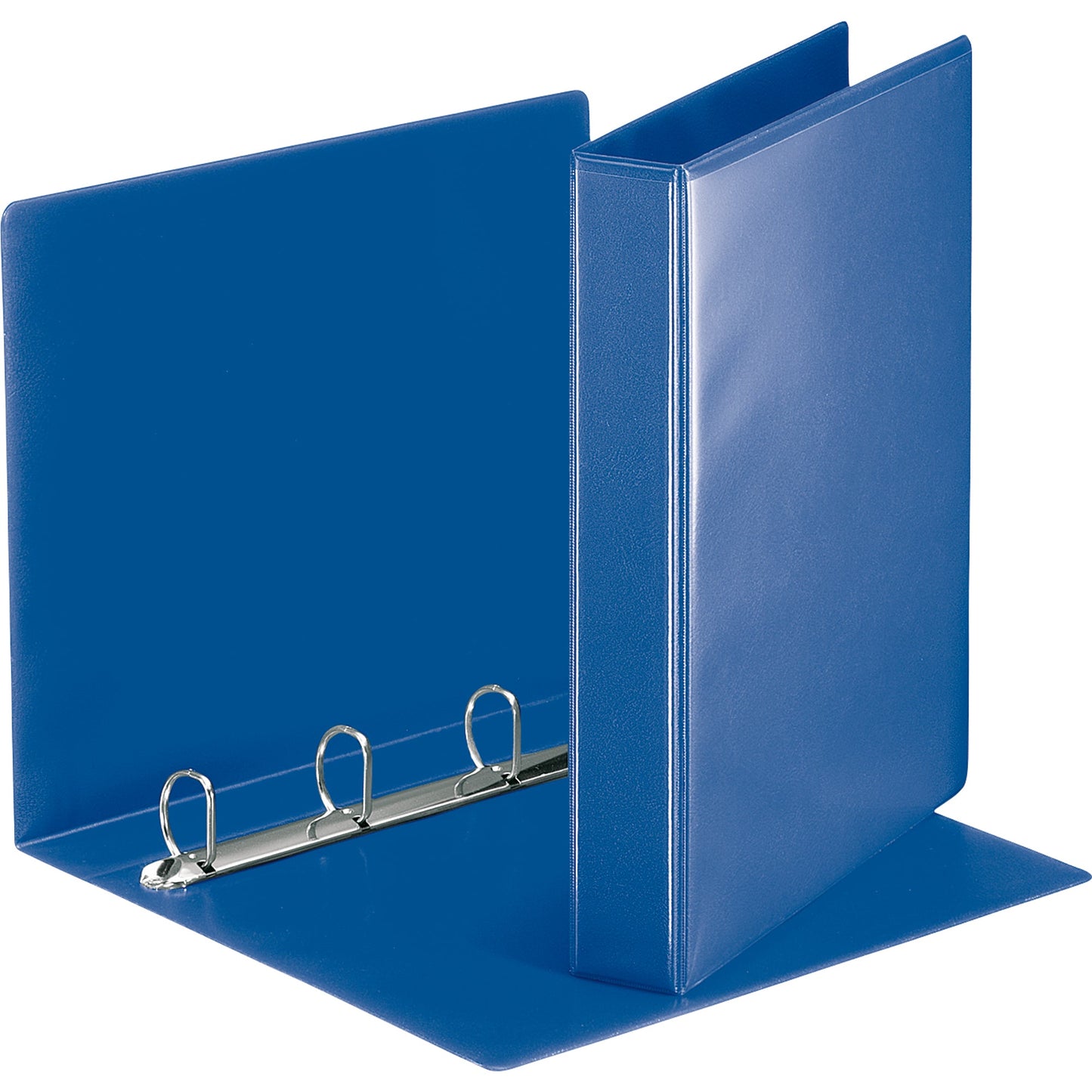 Esselte Präsentationsringbuch 51mm DIN A4 4 Ringe, D-Mechanik Graupappe blau