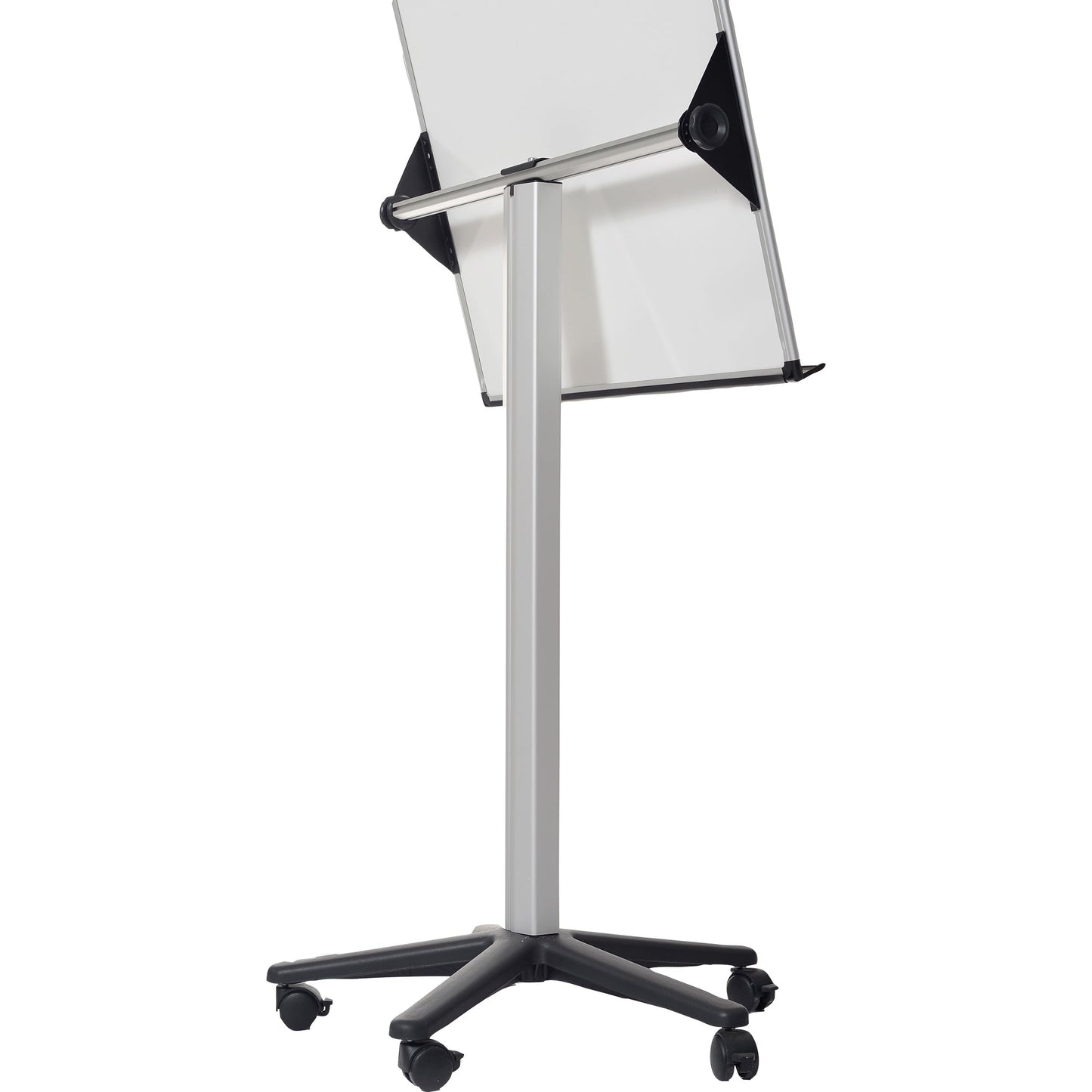 Bi-office Mobiles Flipchart Earth mit Ablageschale Sternfuß mit 5 Lenkrollen Stahl silber/schwarz