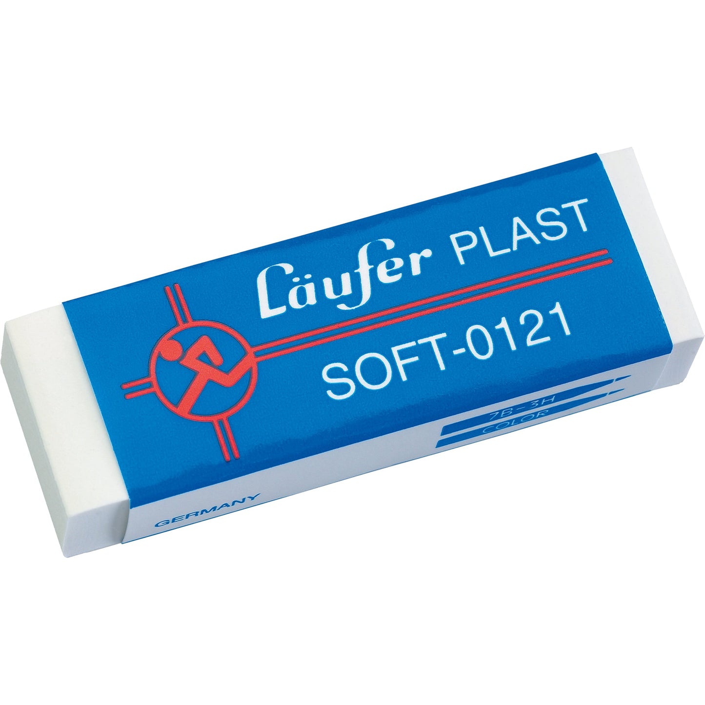 Läufer Radierer Plast Soft Bleistifte, Buntstifte 2,1 x 1,2 x 6,5 cm (B x H x L) Kunststoff weiß