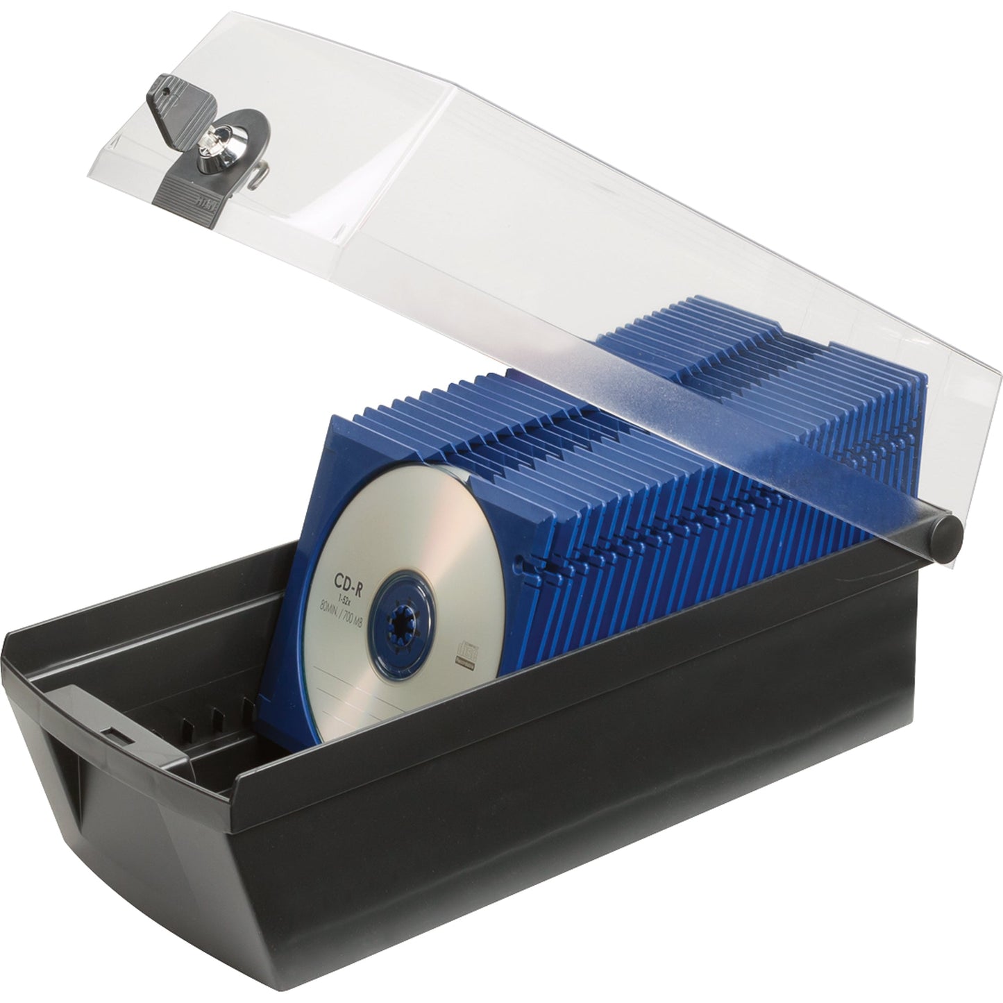 HAN CD/DVD Box MÄX 60 16,8 x 15 x 36,5 cm (B x H x T) Polystyrol schwarz