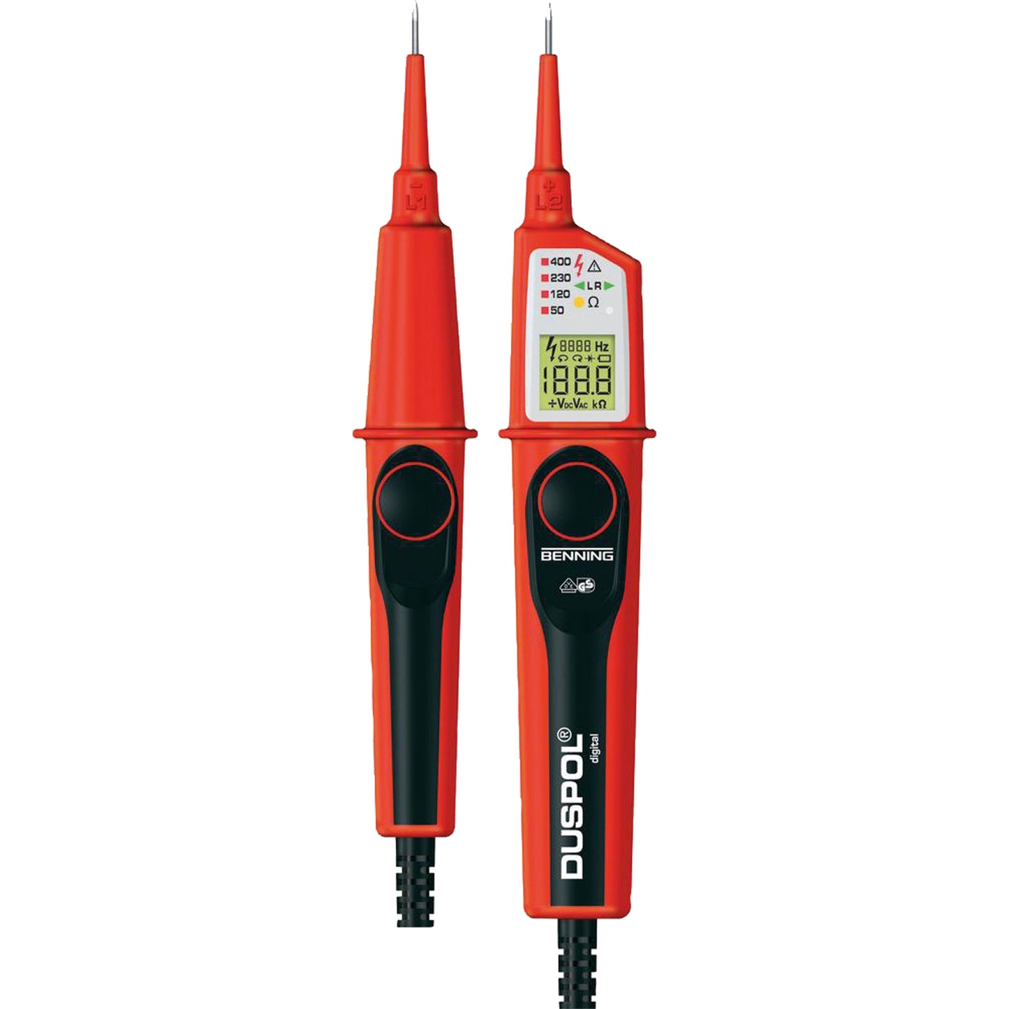 BENNING Spannungsprüfer DUSPOL digital min. Spannungsmessbereich: 12V max. Spannungsmessbereich: 1.000V IP65