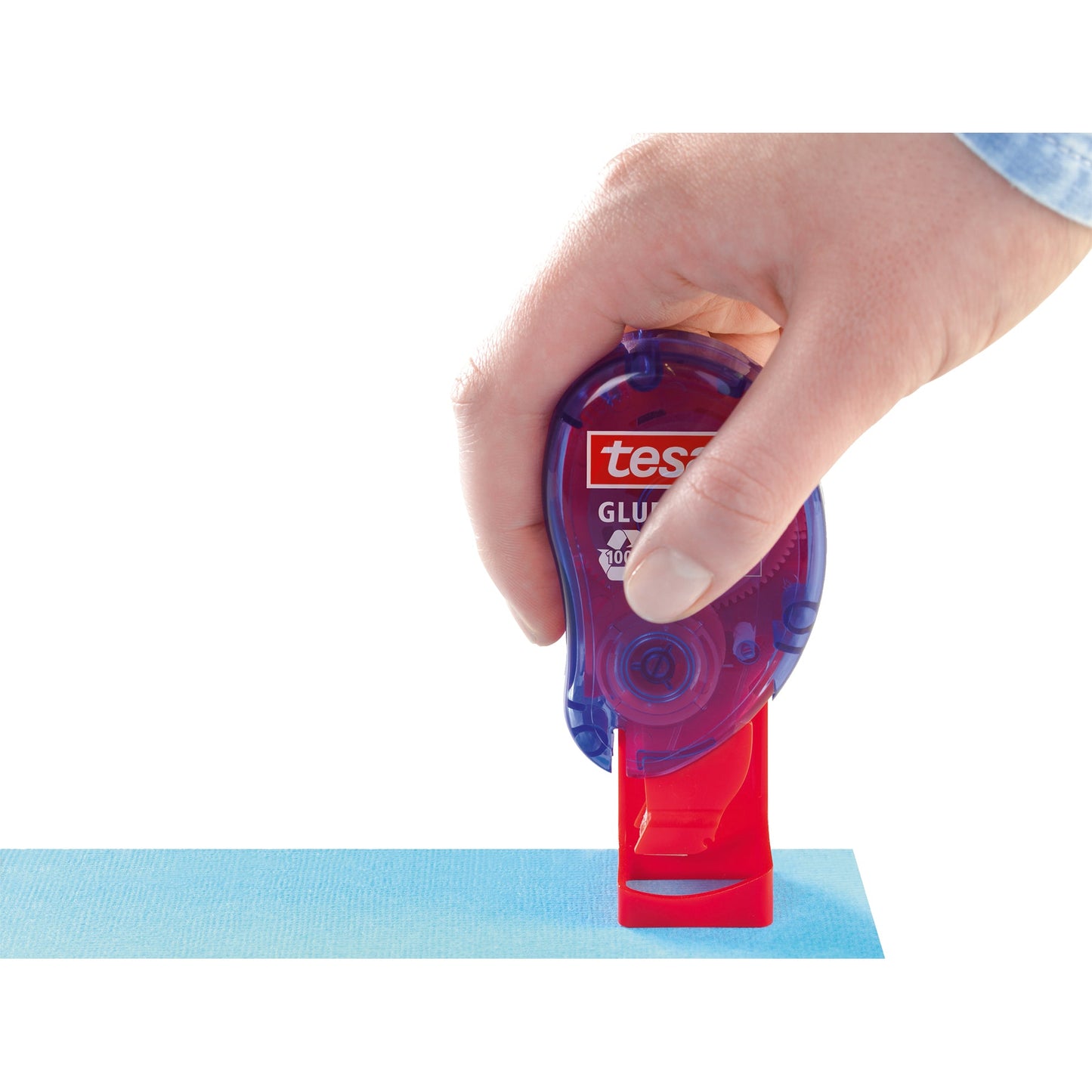 tesa® Klebestempel 8,4 x 8,4 mm (B x L) blau 1.100 Pads/Rl.