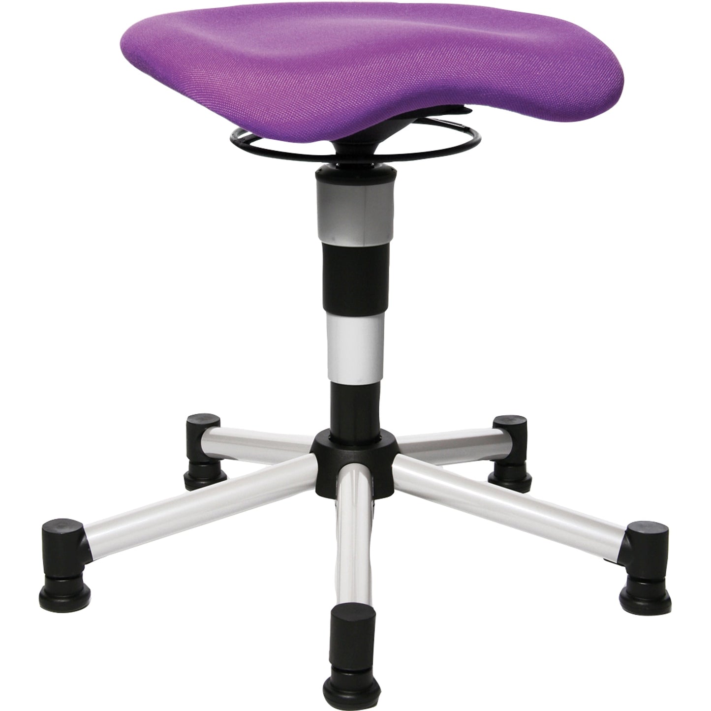 TOPSTAR Sitzhocker Body Balance 20 Orthositz lila Farbe des Fußkreuzes: alusilber