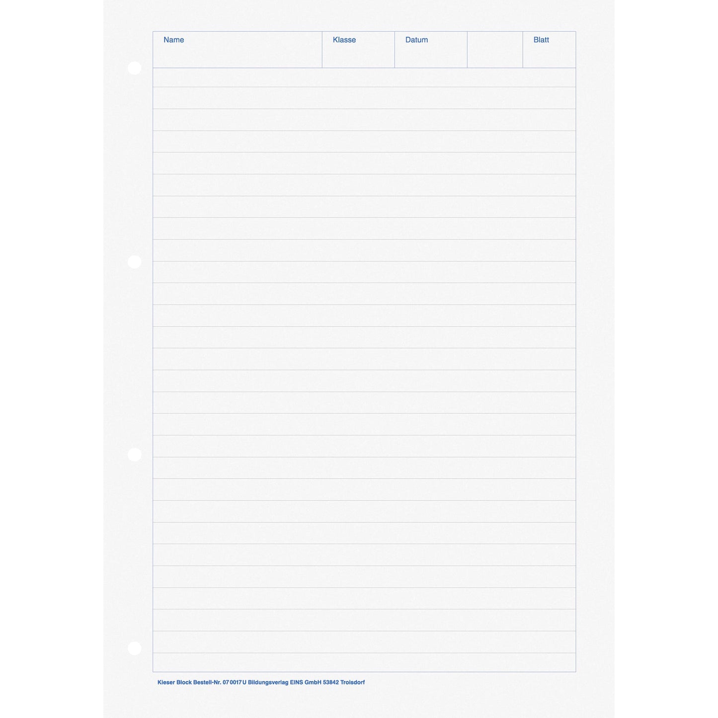 BRUNNEN Schulblock DIN A4 liniert 80g/m²