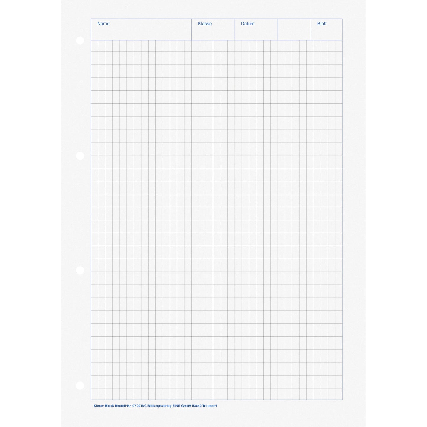 BRUNNEN Schulblock DIN A4 rautiert 80g/m²