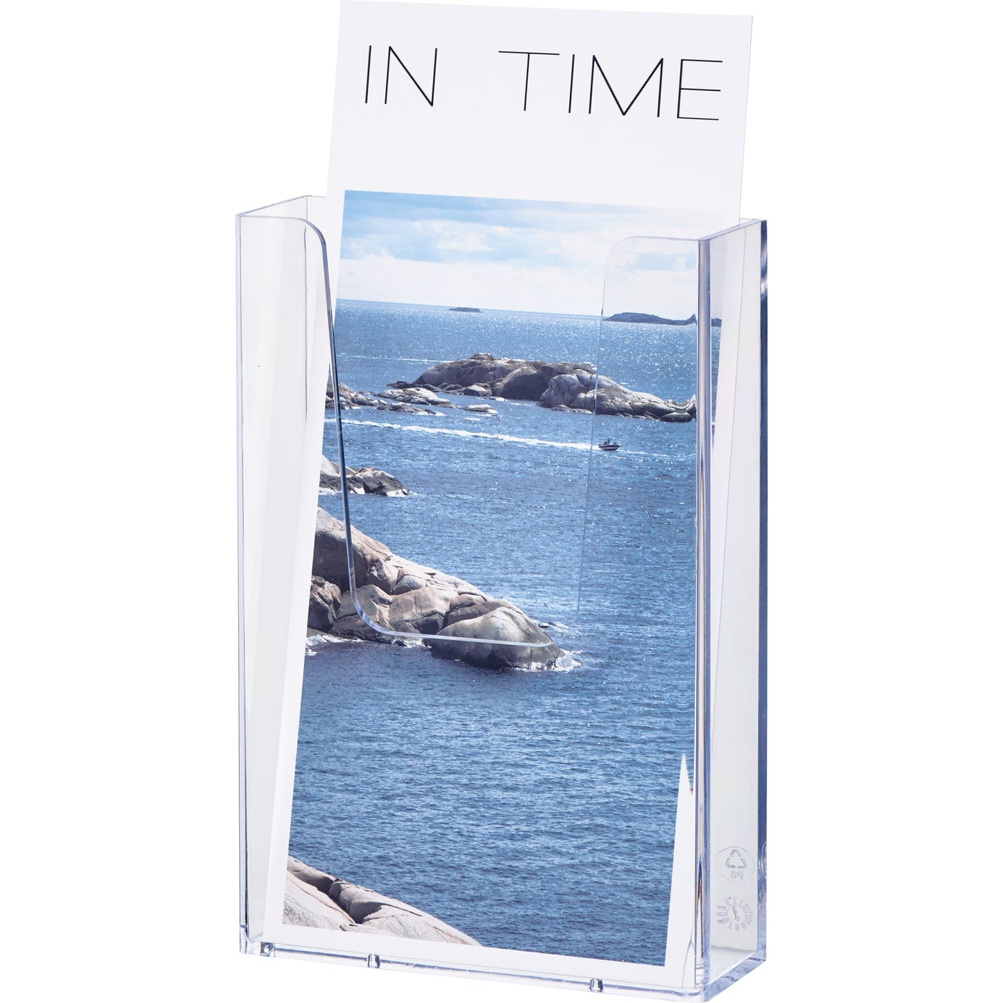 helit Prospekthalter the help wall 11,3 x 16,6 x 4,1 cm (B x H x T) 1/3 DIN A4 Polystyrol glasklar 1 Fach