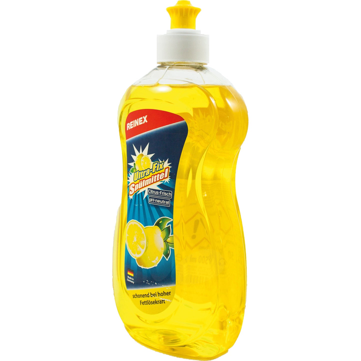 REINEX Geschirrspülmittel Ultra-Fix citrus nicht biologisch abbaubar pH-Wert: 6,8-7,2 Kunststoff 0,5l