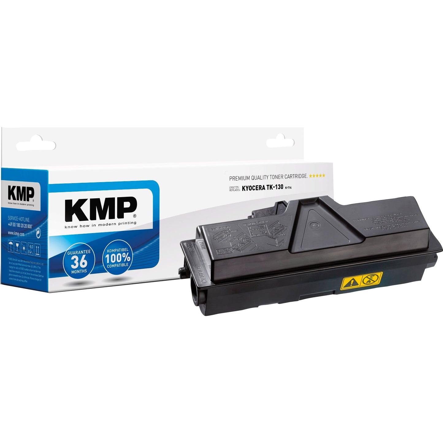 KMP Toner kein Originalzubehör Kompatibel mit: KYOCERA TK-130 K-T14 ca. 7.200 Seiten schwarz