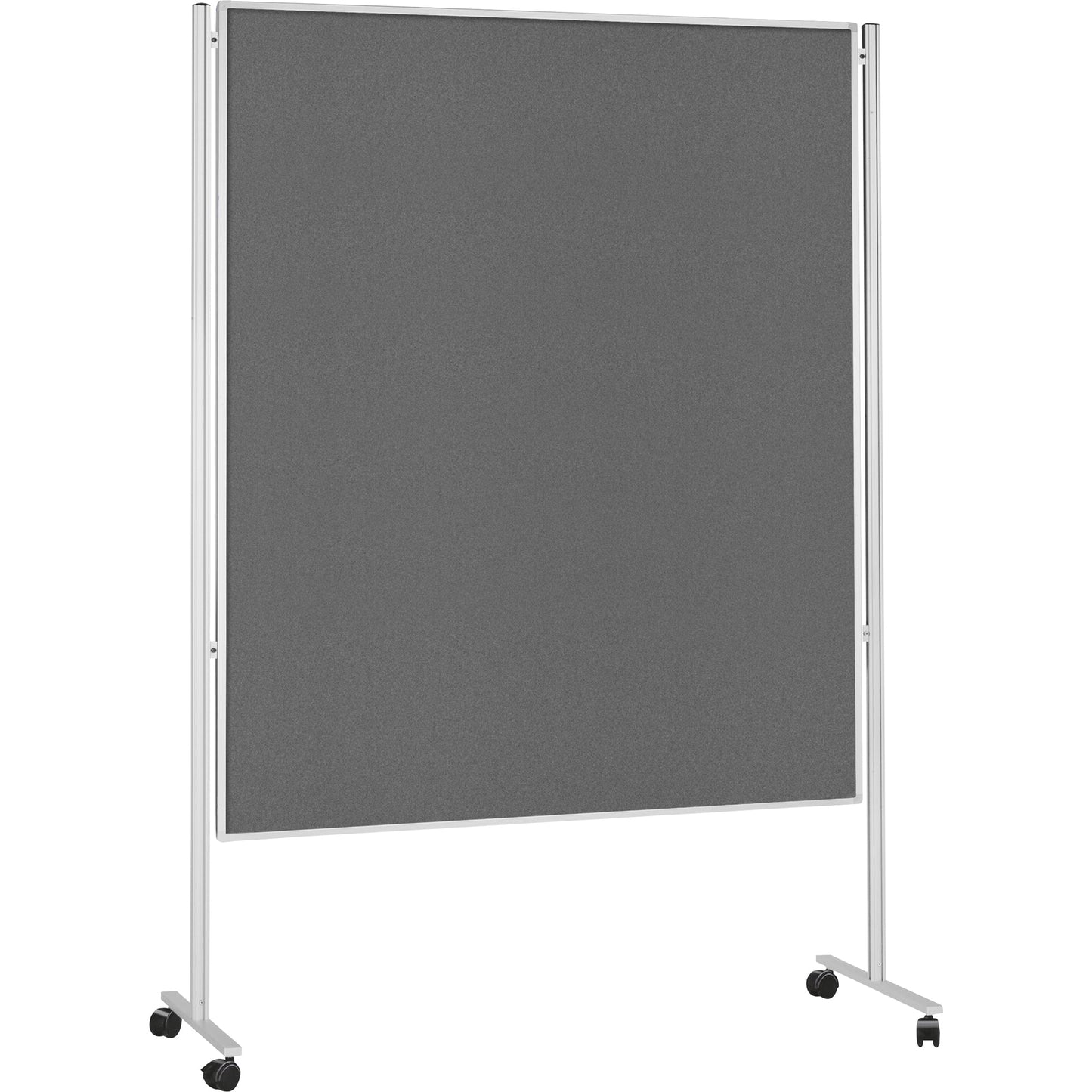 magnetoplan® Moderationstafel Mobile Maße der Oberfläche: 120 x 150 cm (B x H) höhenverstellbar Filz grau